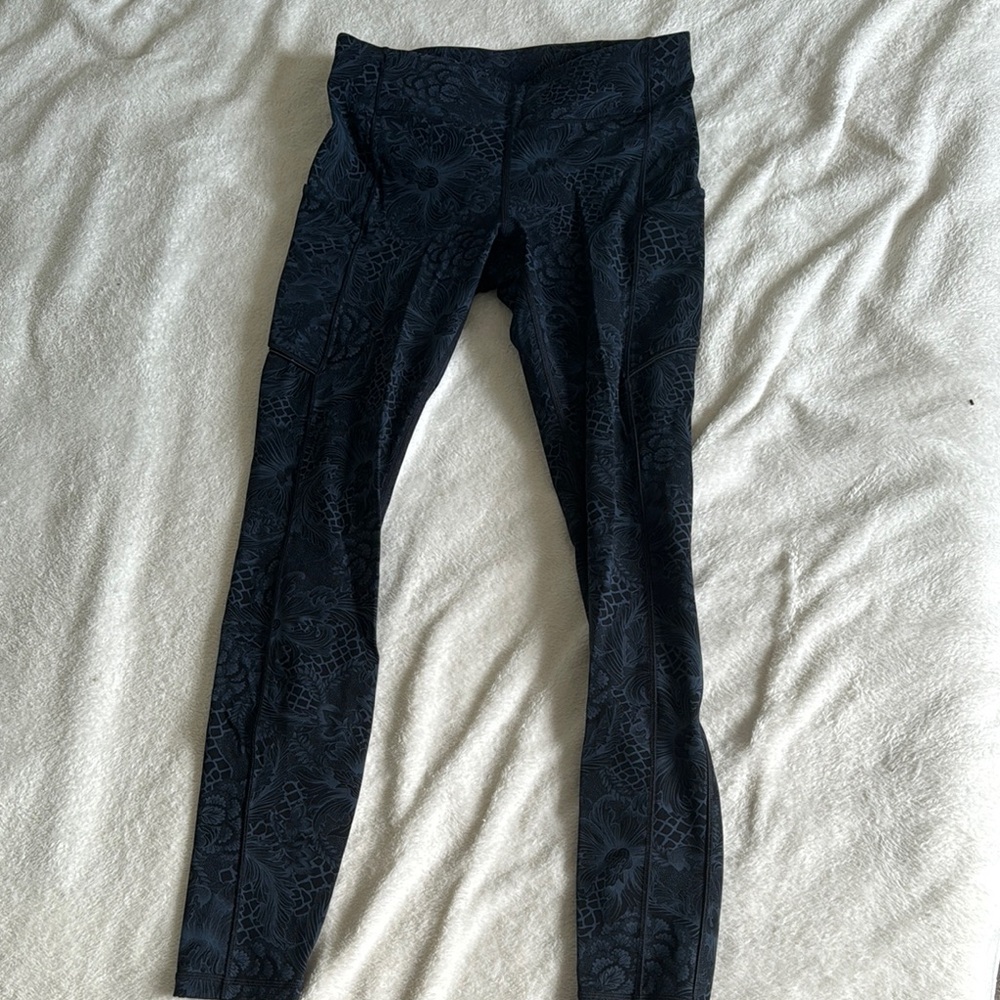 Black Patterned Leggings
